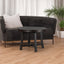 TREXM Farmhouse Round Extendable Dining Table with 16" Leaf Wood Kitchen Table (Espresso) - Korvel