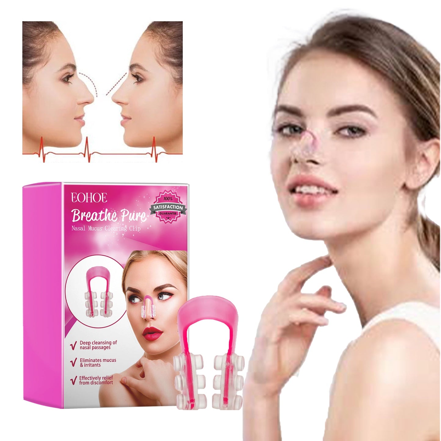 Nasal Mucus Clearing Clip for Comfortable Breathing