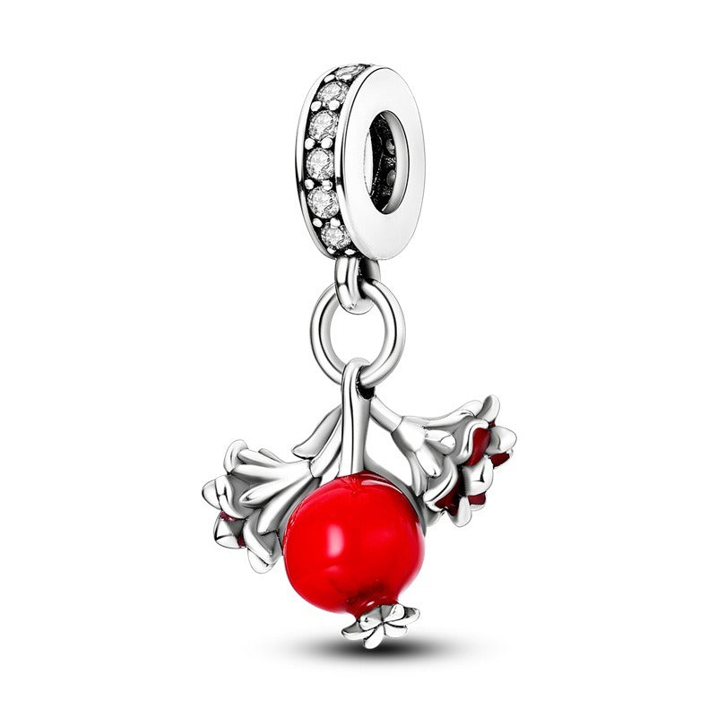 Bracelet Pendentif Perlé Fleurs Élégant