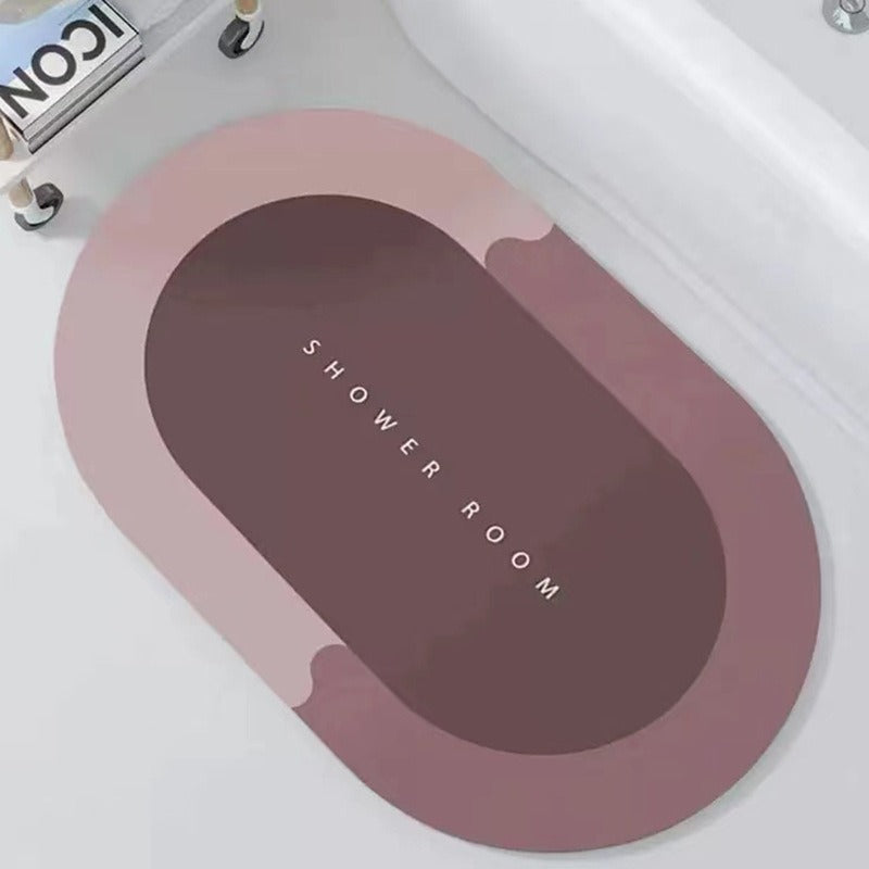 Soft cushion floor mat absorbent foot mat bathroom non-slip quick-drying toilet door carpet bathroom door mat - Korvel