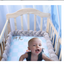 Coussin de Bumper de Lit Braid Knot pour Bébé de 100 cm Premium