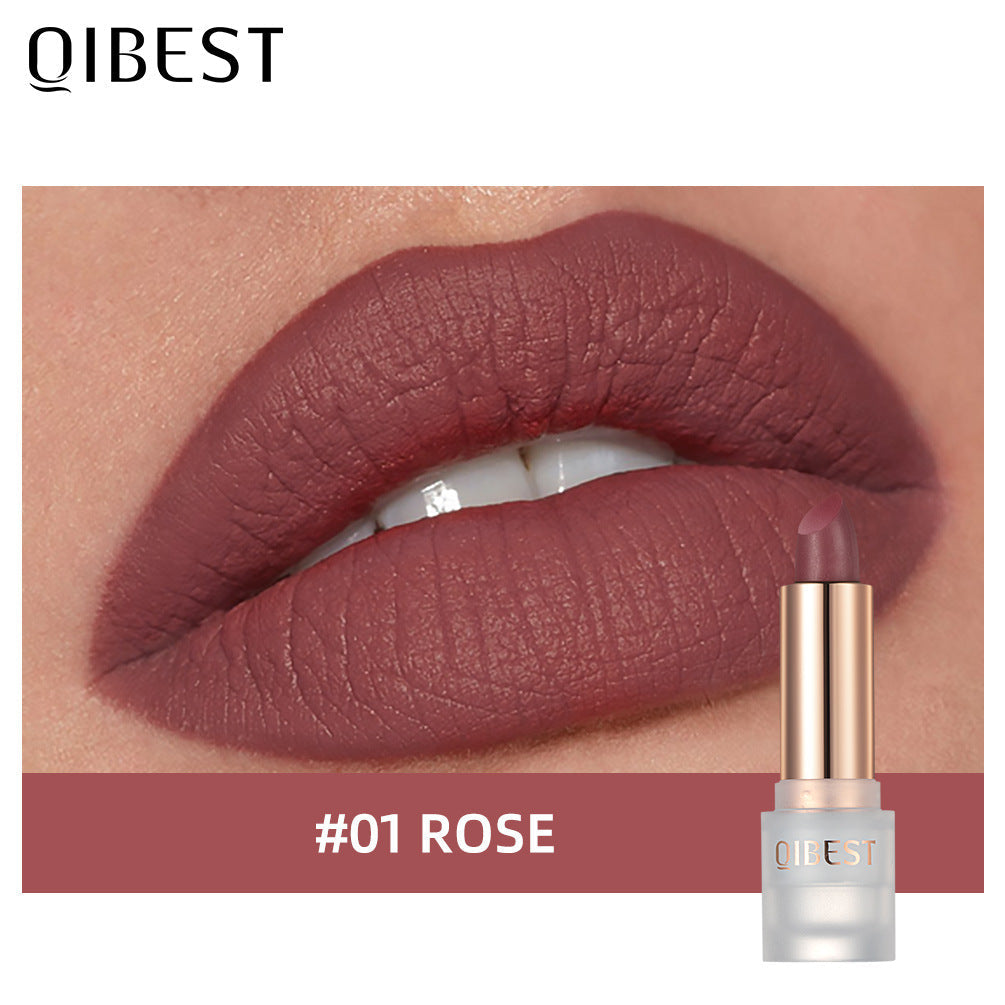 QIBEST Labial Mate de Terciopelo - Color de Larga Duración