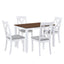 Ensemble de salle à manger rustique minimaliste en bois TOPMAX 5 pièces