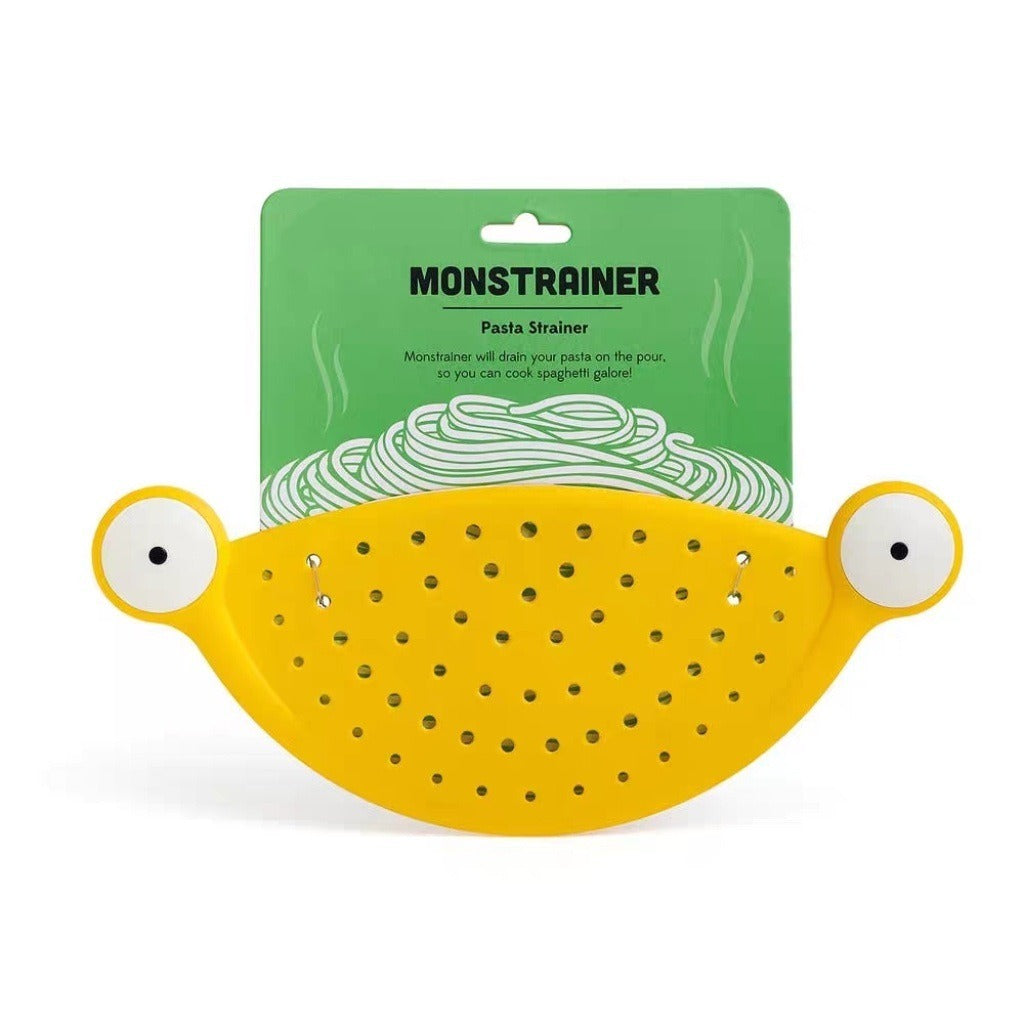 Monster heat-resistant water filter with large eyes monster drainage baffle cute and creative pasta screen - Korvel