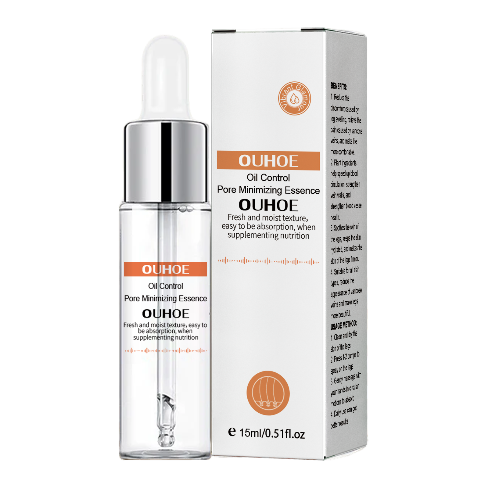 Pore Repair Essence, Delicate, Brightens Skin, Contracts Pores, Moisturizes And Tightens Skin - Korvel