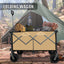 Collapsible Folding Wagon Push Pull Foldable Beach Wagon Cart - Korvel
