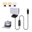 Mini Video Light Conference Live Streaming Kit Webcam Vlog Photography Fill Lamp Selfie Adjustable Portable LED Luz Microphone - Korvel