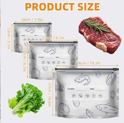 EcoSeal Reusable Foil Bags - Premium Food Storage Solution