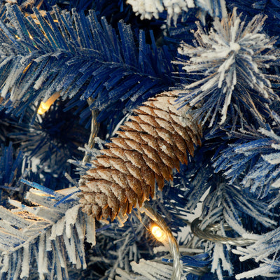 Set of 4 Premium Artificial Christmas Trees with LED Lights