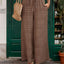Tied Wide Leg Pants - Korvel