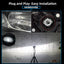 CNSUNNYLIGHT Mini LED Car Headlight Bulbs - H11 H4 H7 Wireless 6000K White