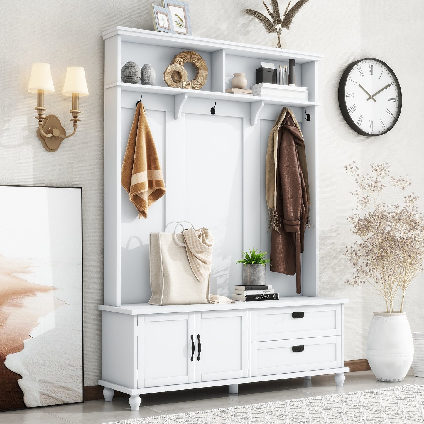 Armoire d'entrée moderne ON-TREND avec cabinet de rangement et tiroirs