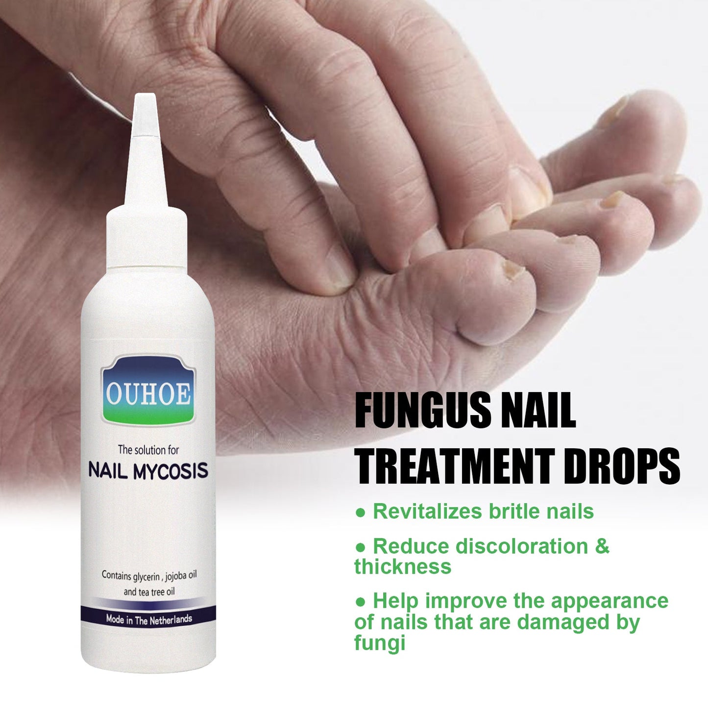 Gray Nail Repair Drops for Healthy Nails
