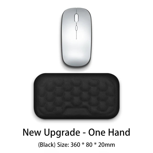 Keyboard mouse wrist rest ergonomic office typing protect relax wrist memory foam mouse pad computer notebook mouse pad - Korvel