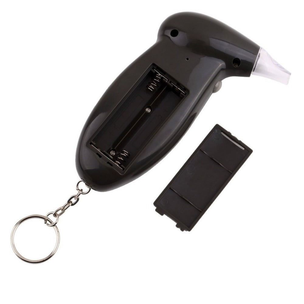 Digital Alcohol Breathalyzer Keychain - Portable BAC Tester