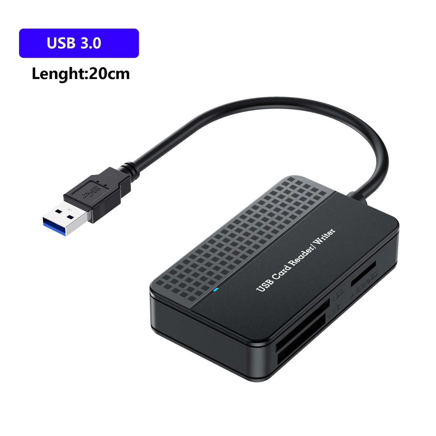 USB 3.0 Four in One USB 3.1 CF SD TF MS Memory Card/DSLR Camera Card Reader Type-c - Korvel