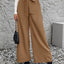 Pantalons larges à taille haute avec lien