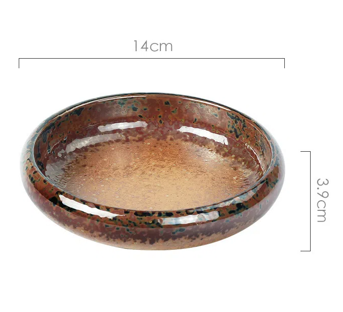Creative retro ceramic plates plates dishes sushi plates tableware snack plates - Korvel