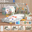 Kids Toys Hobbies Mat 4 IN 1 Baby Walker Gym Training Foldable Musical Paly Mats with Piano and Light - Korvel