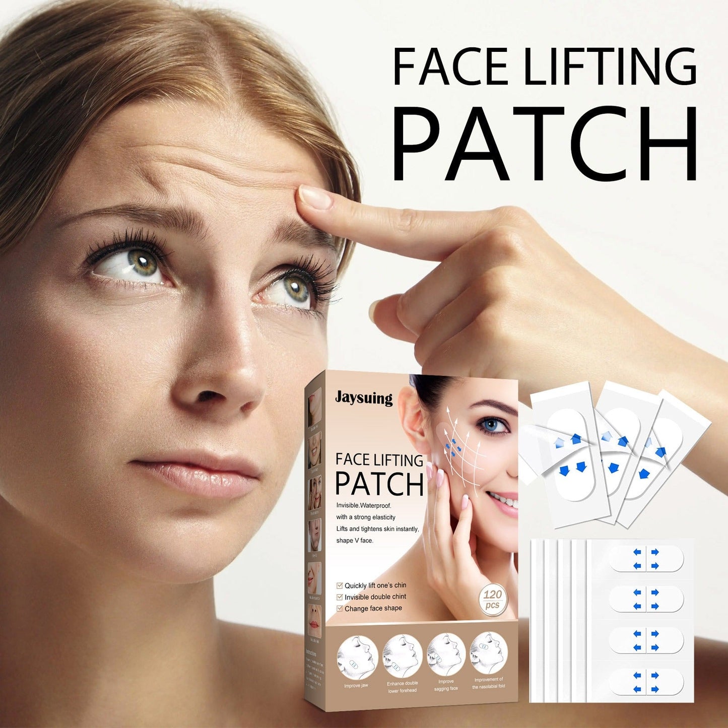 Invisible Face Lift Stickers Lift And Tighten The Chin To Reduce Fine Lines And Shape The V-Shaped Face Stickers - Korvel