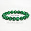 Vintage malachite beaded bracelet stacking style green bracelet men and women elastic jewelry - Korvel