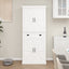 Elegant 71" Kitchen Pantry Storage Cabinet with Adjustable Shelves