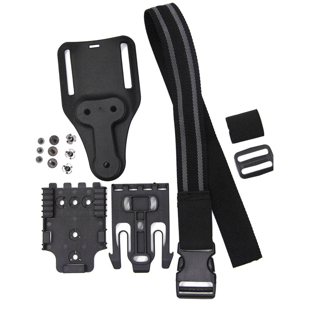 FMA Quick Release Waist Panel 3-piece Leg Hanging Sofa Lilan Outdoor Tactical Handgun Cover Quick Separation System - Korvel