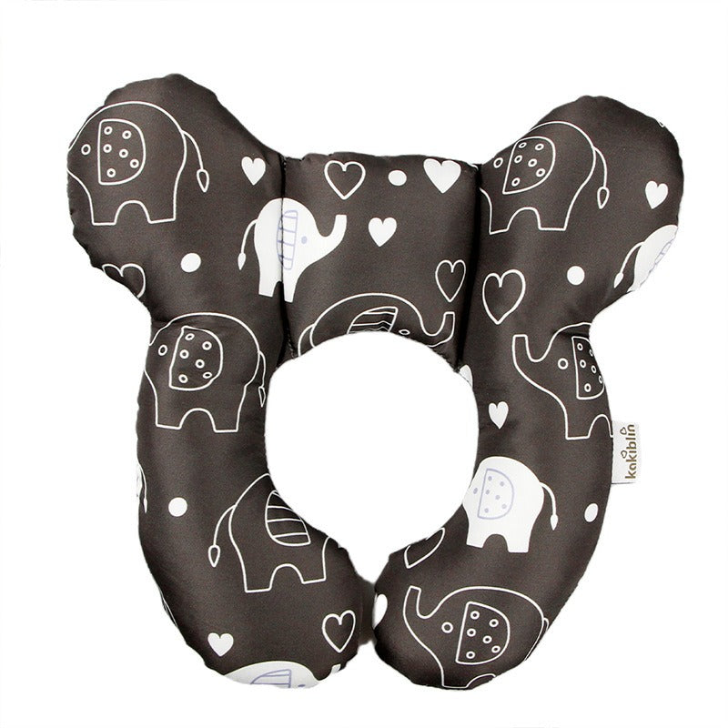 Baby head protection U-shaped pillow stroller fixed head pillow Car seat sleeping protection head and neck pillow - Korvel