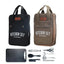 Camping Kitchen Set 8pcs Camping Outdoor Cookware Kit Stainless Steel Camping Tool Travel Set And Utensil Organizer Storage bag - Korvel