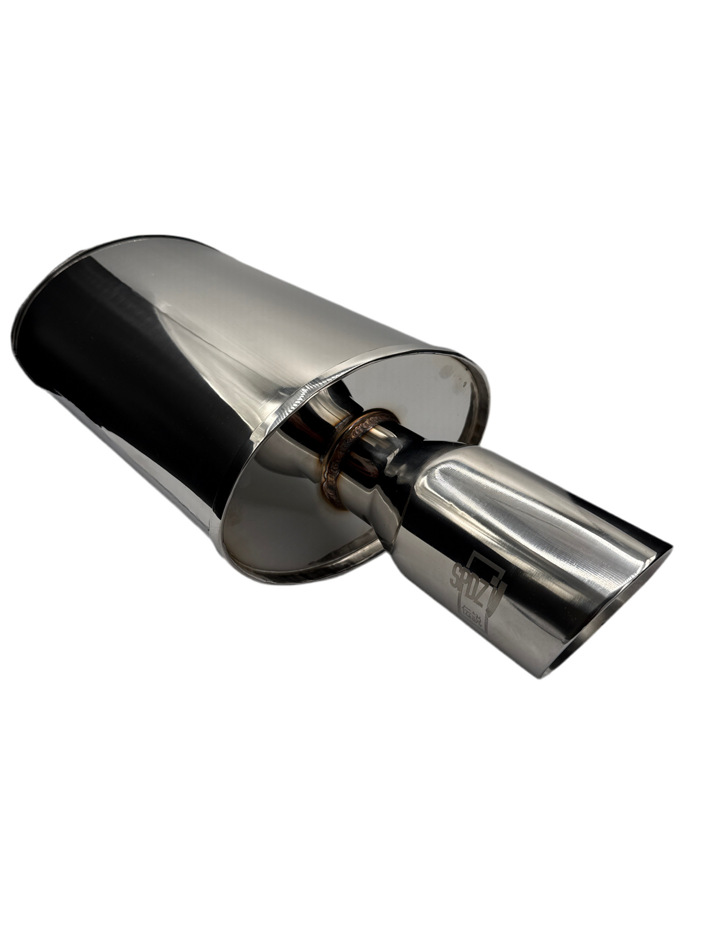 SPDZ1 World Spec Performance Muffler - 2.5" Inlet, 3.5" Outlet - Korvel