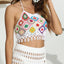 Geometric Halter Neck Swim Top - Korvel