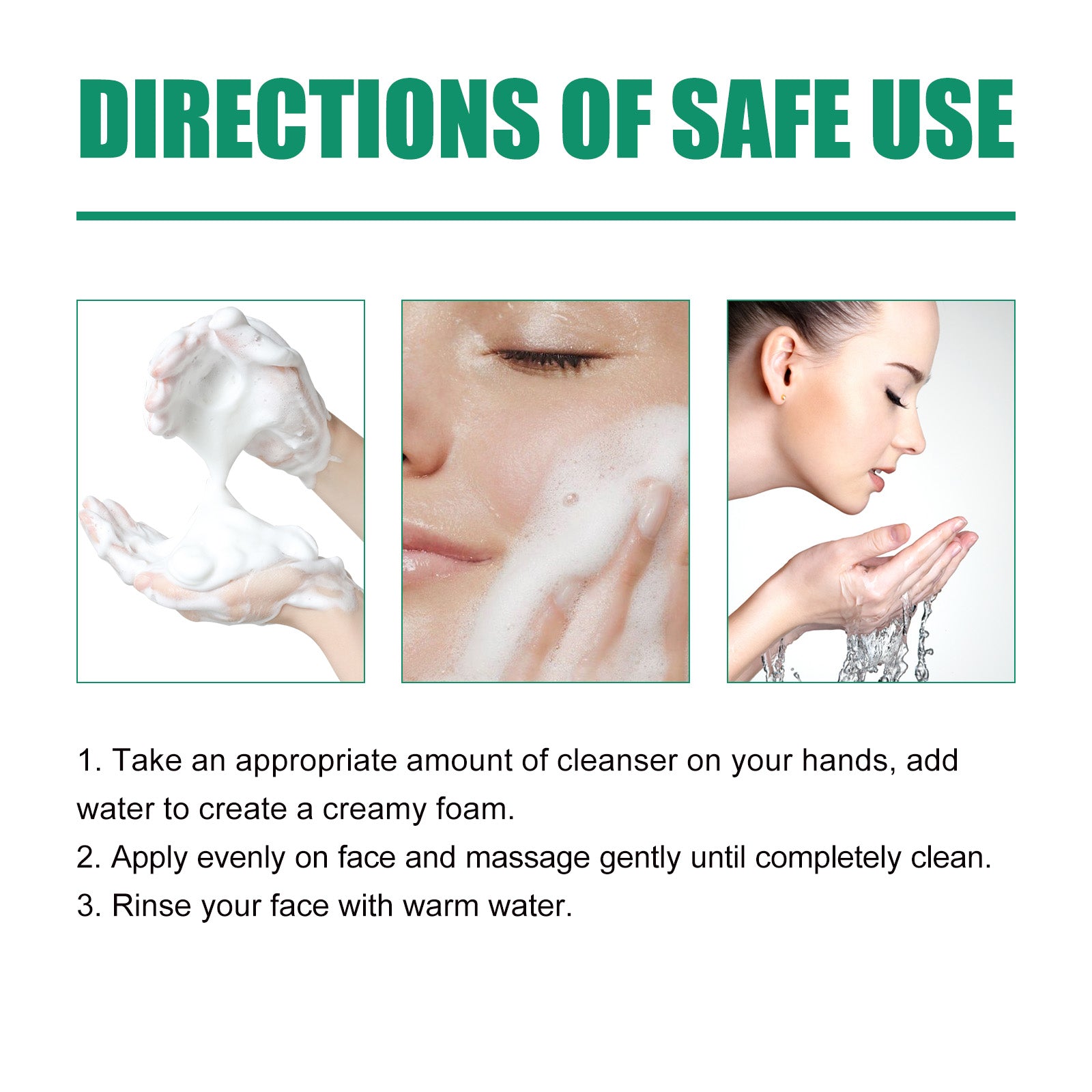 Pine Soothing Centella Asiatica Cleanser, Deep Clear Pores Soft Moisturizing Skin Moisturizing Non-Tight Cleanser - Korvel