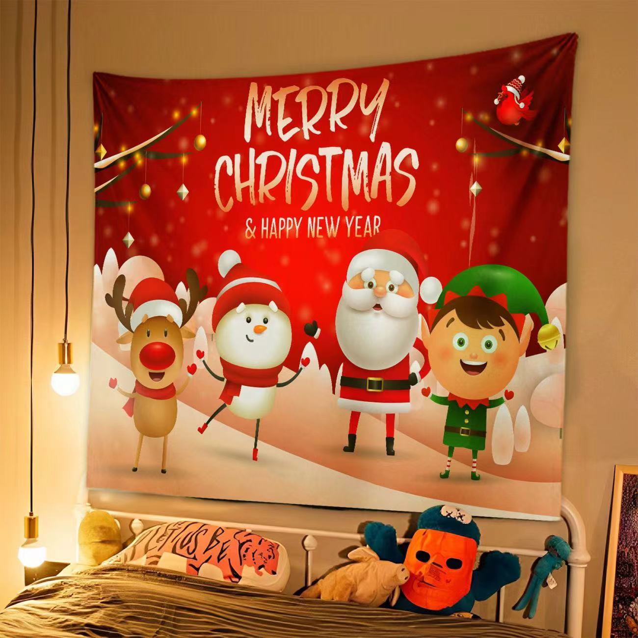 Tapisserie de Noël Élégante pour Décor Festif