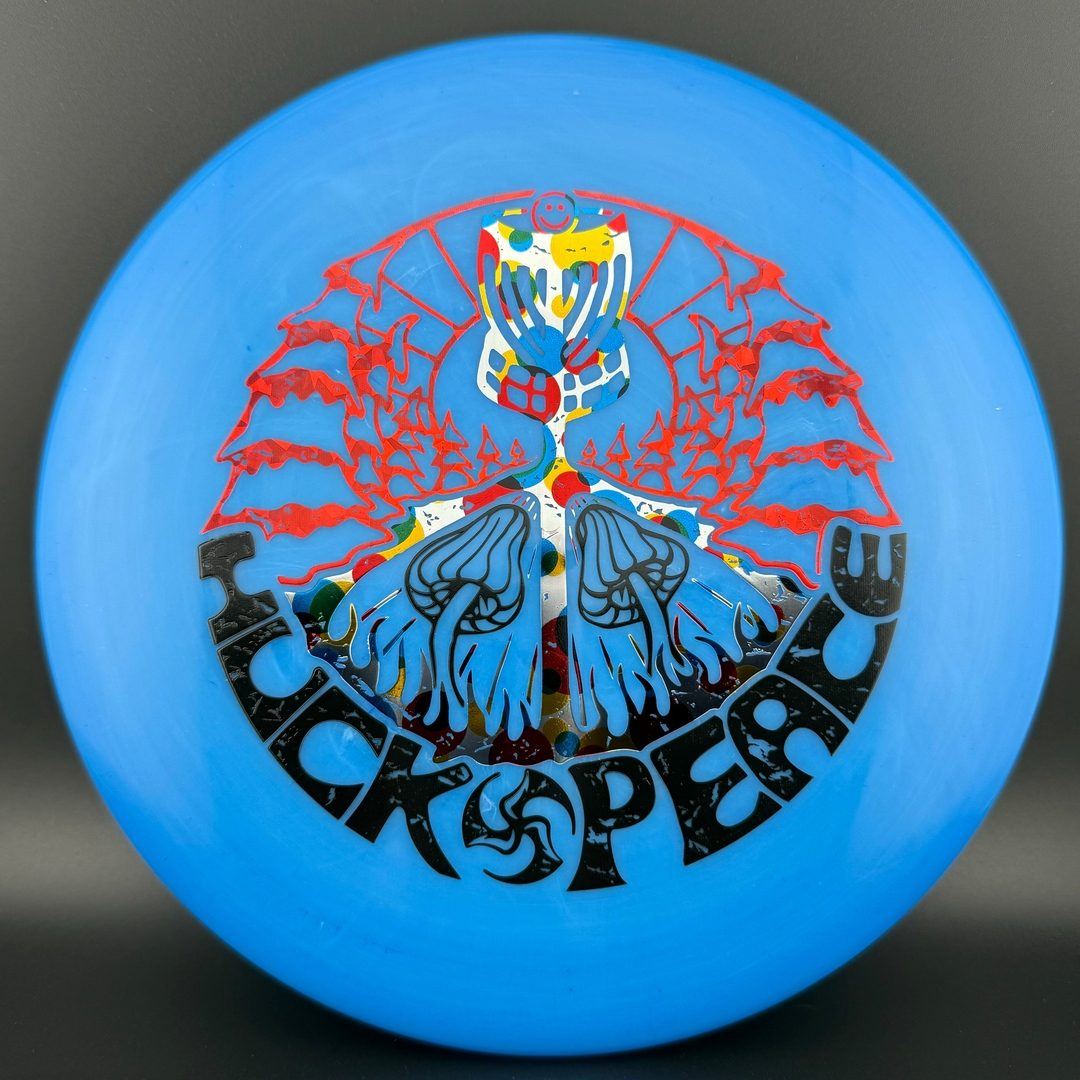 Soft Neo Spore - Huk Lab Peace Triple Foil Stamp Disc