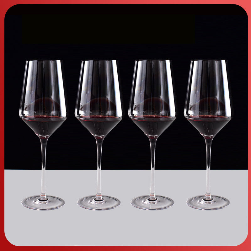 1500ml 50oz Hotel Home Elegant Hand Blown Clear Crystal U Shape Wine Decanter Set with 4 glasses For Vodka Tequila - Korvel