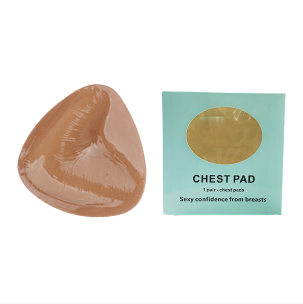 Triangle V-shaped thickened sponge chest patch small chest display large female double-sided self-adhesive chest pad - Korvel