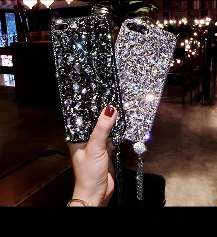 For Huawei P8 P9 P10 P20 Lite Plus Mate 7 8 9 10 Pro Luxury Glitter Back Cover Crystal Bling Diamond rhinestone Phone case - Korvel