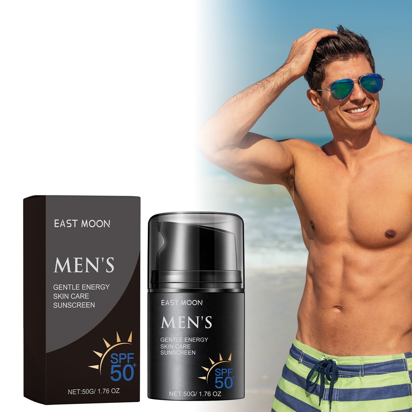 Crème solaire premium pour hommes pour protection UV en extérieur