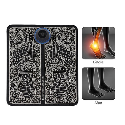 Hot Products Massage Pad Feet Muscle Stimulator Massage Mat Heated Electric Foot Massager For Old People - Korvel