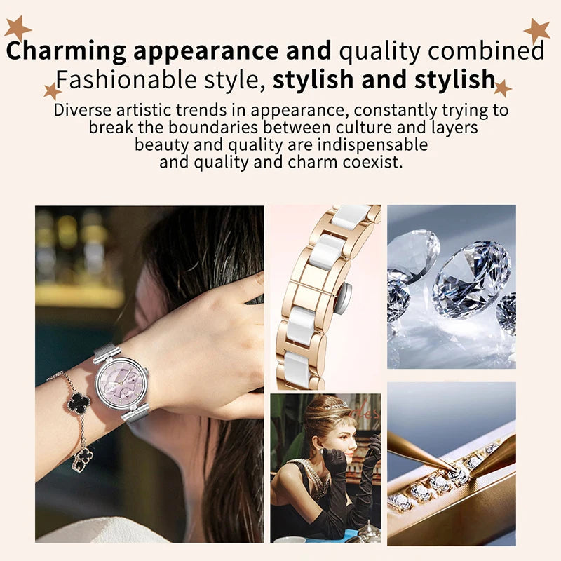Montre intelligente AK62 pour femmes - Écran HD de 1,09 pouce