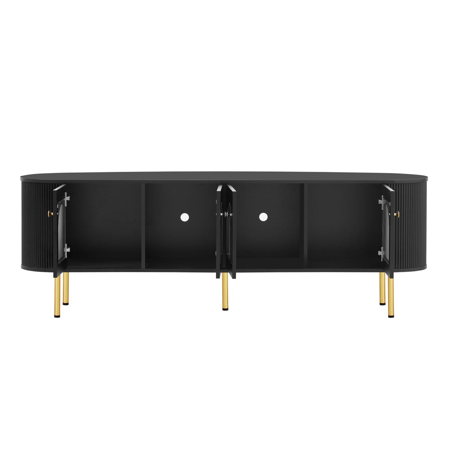 Soporte de TV Moderno U-Can para TVs de hasta 80 Pulgadas - Negro