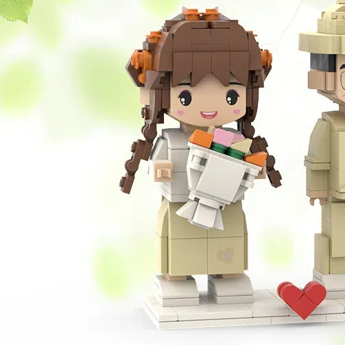 Photo customization Building blocks figurines portraits birthday gifts for couples and girlfriends DIY dolls figurines and ornam - Korvel
