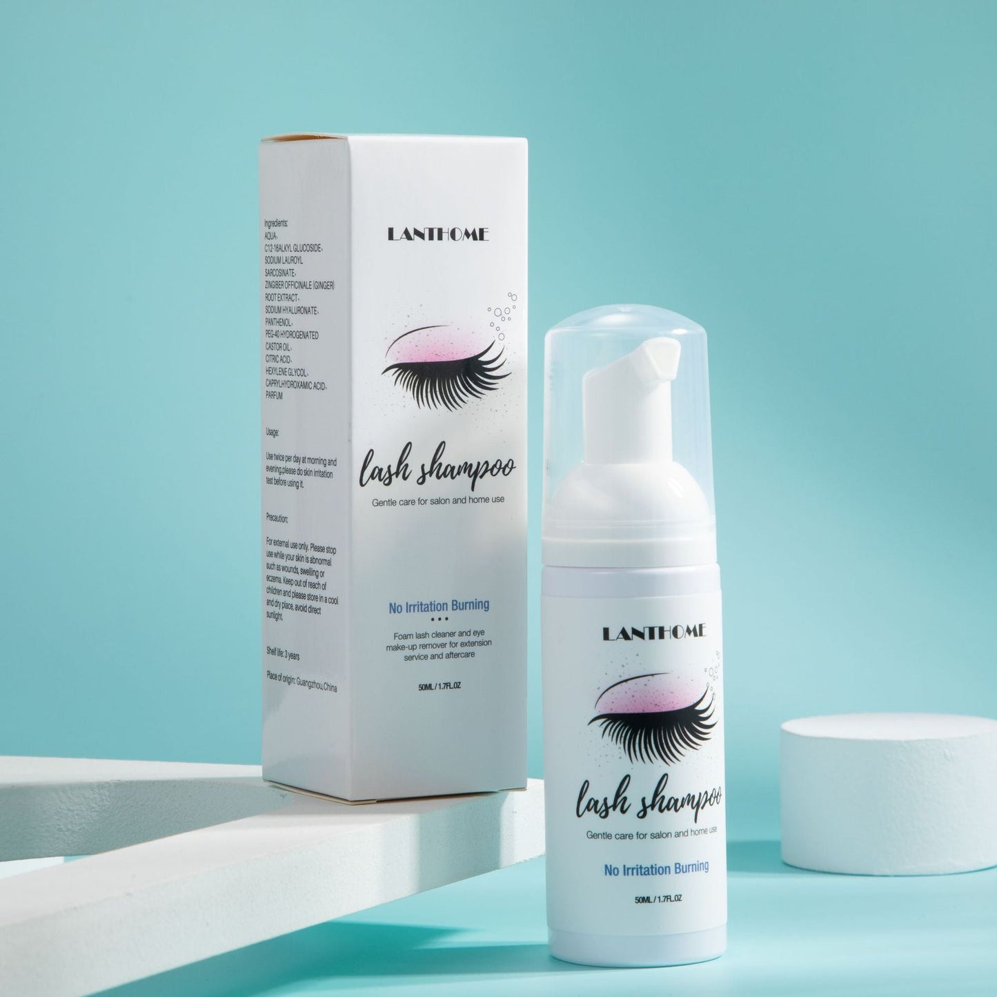 Lian Biquan Eyelash Shampoo Mousse for Gentle Cleansing