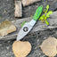 Premium 8" Damascus Steel Skinner Knife with Pakkawood Handle & Leather Sheath - Korvel