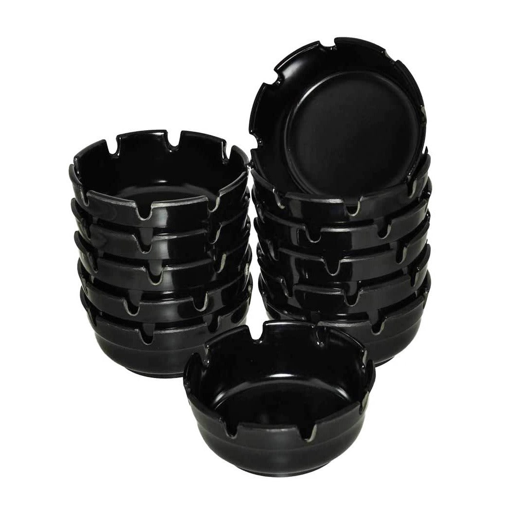 Anti drop and non fragile imitation porcelain plastic eight hole and eight slot ashtray cigarette cup - Korvel