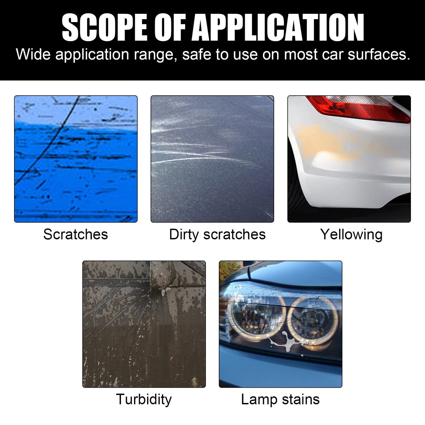 Car Scratch Repair Paste, Automotive Finish Scratch Deep Repair Finish Polishing Reconditioning Cream - Korvel