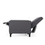 Smoke Fabric Push Back Chair for Elegant Home Décor - Korvel