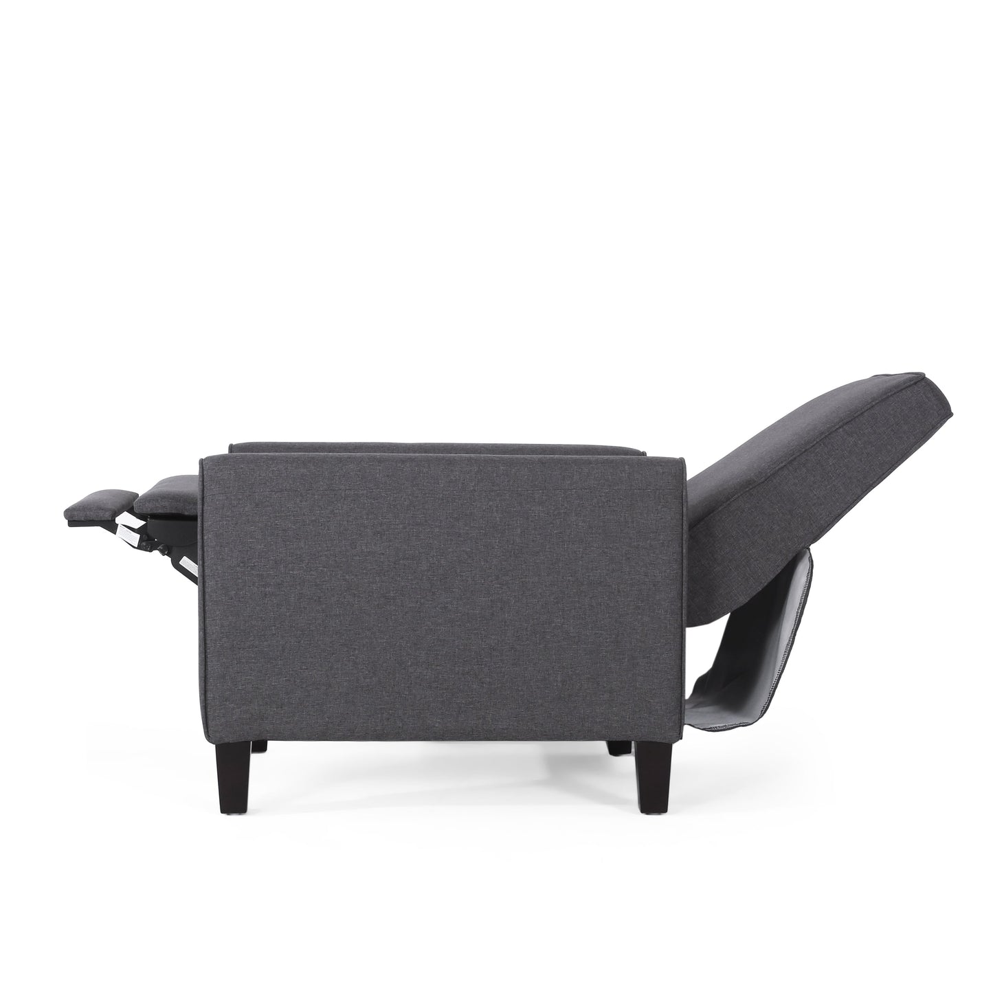 Smoke Fabric Push Back Chair for Elegant Home Décor - Korvel