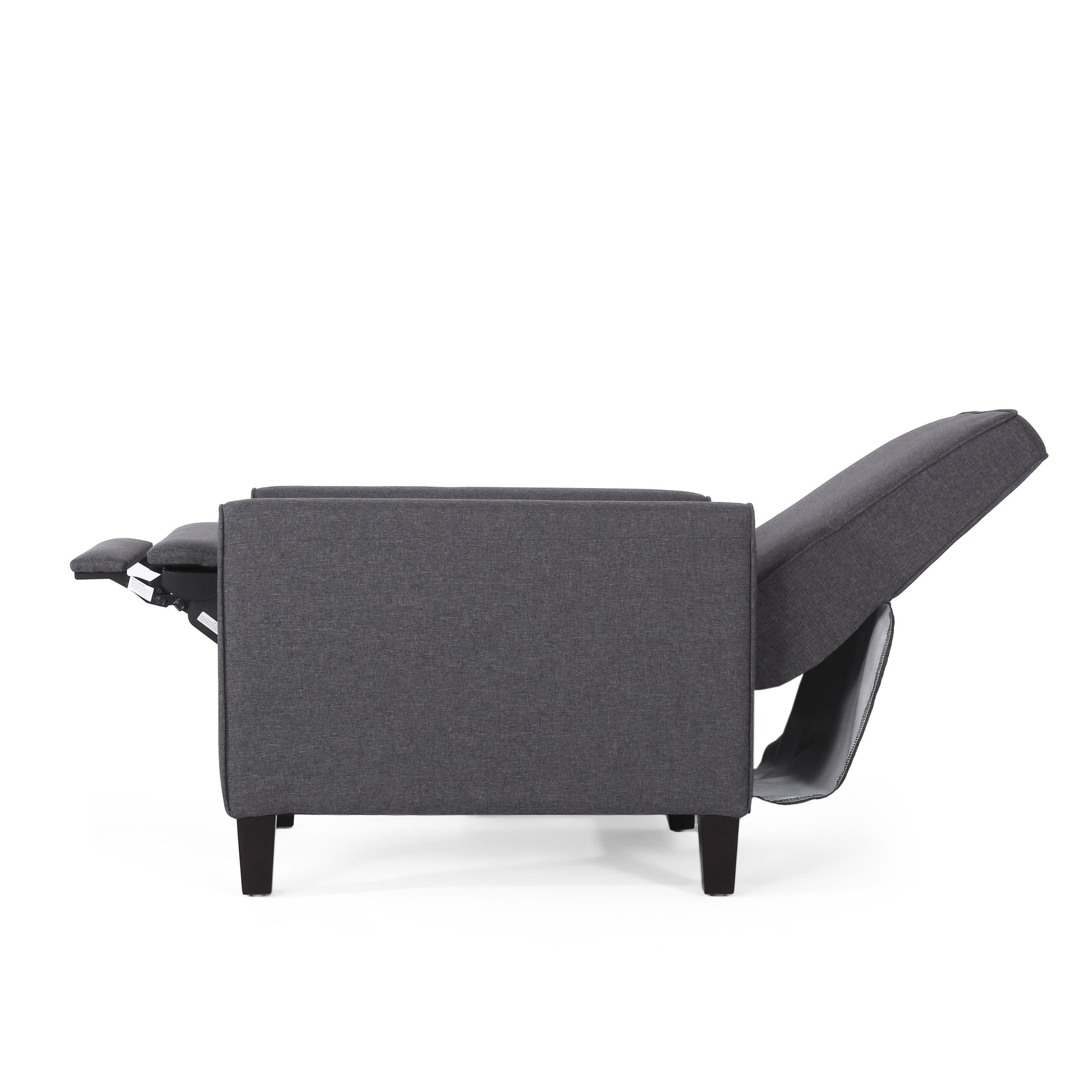 Smoke Fabric Push Back Chair for Elegant Home Décor - Korvel