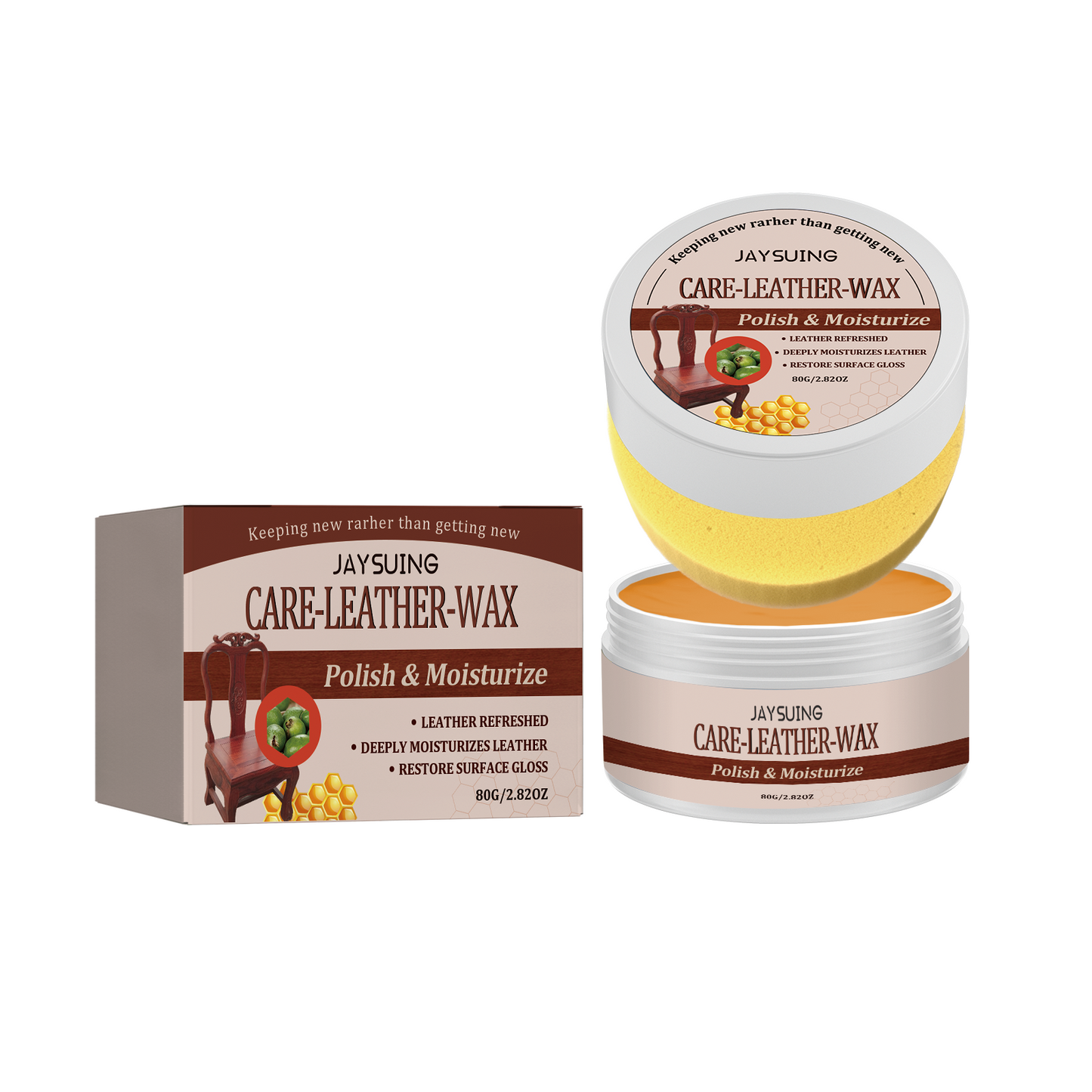 Premium Leather Care Wax for Furniture and Accessories